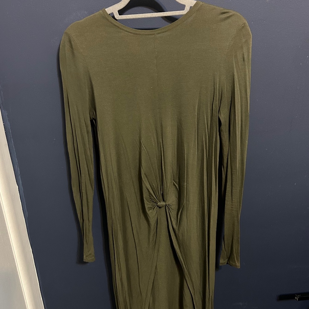 Green Zara hi lo top size M